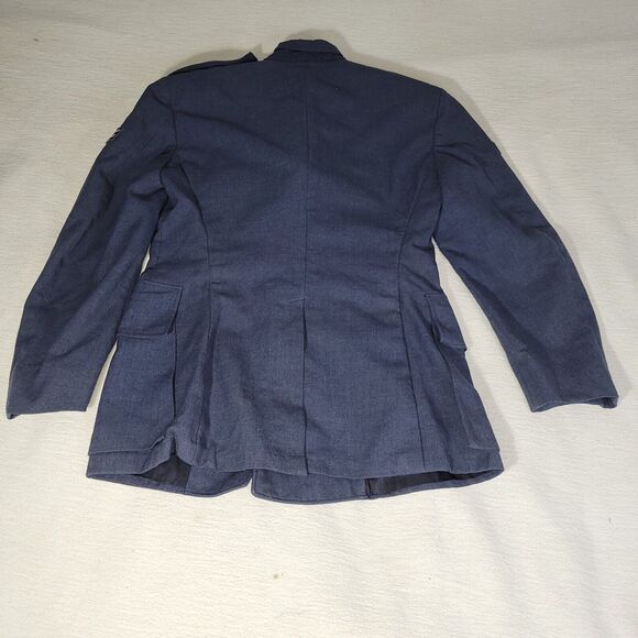 Vintage Military Coat Sz 41 Air Force Blue Dress Uniform Wool Polyester USAF AF - Picture 2 of 16
